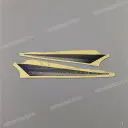 Autocollants de carénage supérieur avant, ensemble