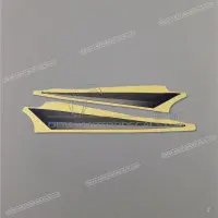 SUZUKI Autocollants de carénage supérieur avant, ensemble 68280-24F00-DAR