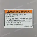 Etiqueta de precaución