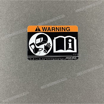 Étiquette de mise en garde