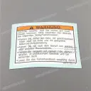 Voorzichtigheid label