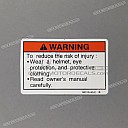 Caution label