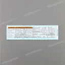 Voorzichtigheid label, Bandenbelasting