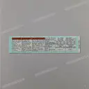 Chain guard tire information label