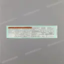 Swingarm tire information label