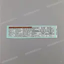 Voorzichtigheid label, Bandenbelasting