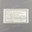 Autocollant d'avertissement garde-boue, arrière