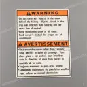 Étiquette de mise en garde