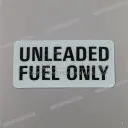 Autocollant de réservoir « UNLEADED FUEL ONLY », côté gauche