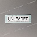 Fuel tank unleaded fuel caution label