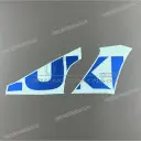 Side cowling decals set, right side