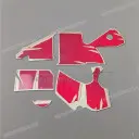 Side cowling decal, right side