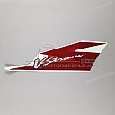 V-Strom cowl side tape, right side