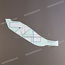 GSX-R side cowling tape set, left side rear