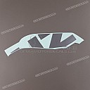 Side cowling tape set, left side rear