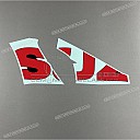 Side cowling decals set, left side