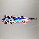 Side cowling decals set, left side