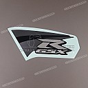 Upper side cowling GSX-R graphic, left side