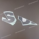 Side cowling GSX-R graphic, left side