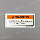 Caution label