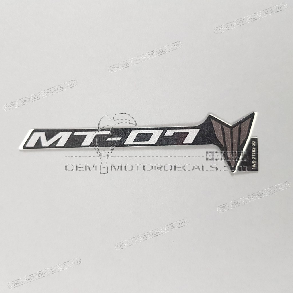 Yamaha MT-07 Seitenverkleidungs-Emblem rechte Seite OEM 1WS217823000