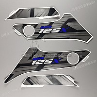 YAMAHA Juego de Pegatinas para Deflector de Radiador Derecho, Lado Derecho 22B-F174L-30-00