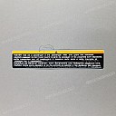 Carrier warning label