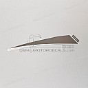 Lower fairing graphic, left side