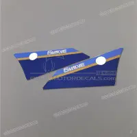 YAMAHA Kanzel / Oberteil Verkleidung Aufkleber, Satz 2GH-28390-10-00