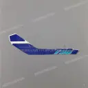 Frame cowling decal, left side