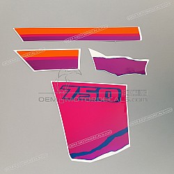 Zijpaneel stickers set, linkerkant