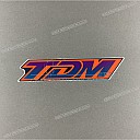 Emblema TDM para depósito de combustible, lado izquierdo