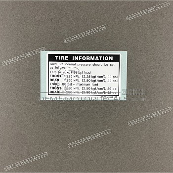 Vorsicht Etikett, Reifenlast