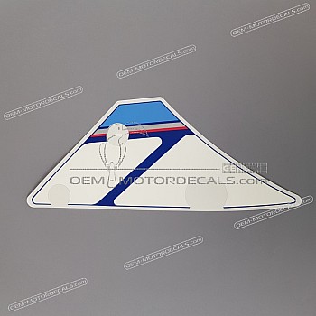 Front cowling decal, left side
