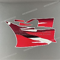 YAMAHA Zijpaneel stickers set, rechterkant 4FL-28303-30-00