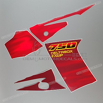 Side cowling decals set, left side