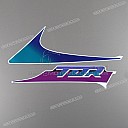 Lower fairing graphic, left side