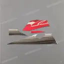 Side cowling decals set, right side