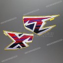 Brandstof tank stickerset