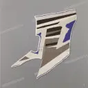Autocollant de carénage gauche, côté gauche