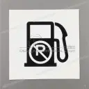 Voorzichtigheid label, Unleaded fuel