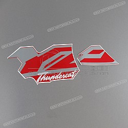 Side cowling decals set, left side