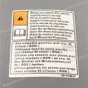 Warnhinweis-Aufkleber für Kraftstofftank