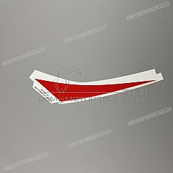 Front cowling decal, left side