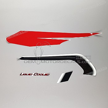 Tail cowl decals set- left side
