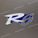 Achterkuip R6 embleem