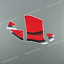 Lower fairing YAMAHA graphic set, left side
