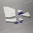 Yamaha Dekorsatz Bugverkleidung, linke Seite