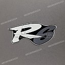 Front cowling R6 emblem, left side