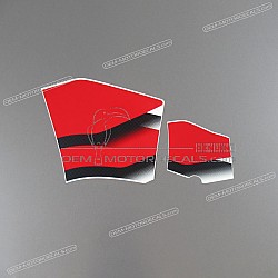 Side cowling decals set, left side